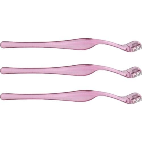 Mayitr 3PCS Pro Eyebrow Brow Razor High Quality Eyebrow Trimmer Shaper Shaver Face Hair Remover Set For Eyebrow Trimmer