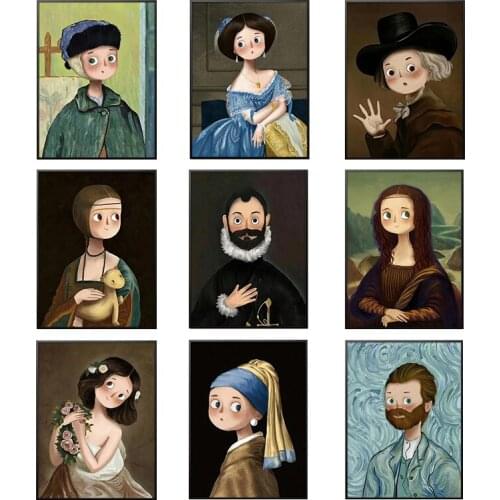 Minimalist Characters Canvas Painting Art Anime Posters and Prints Print Mural Pictures Childrens Room Home Wall Decor Cuadros