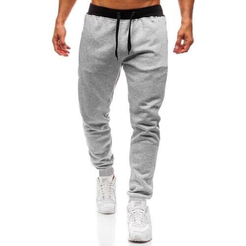 Men Jogging Sweatpants 2021 Spring New solid Color Fashion Sportswear Sports Pants Drawstring Trousers Oversize Clothing