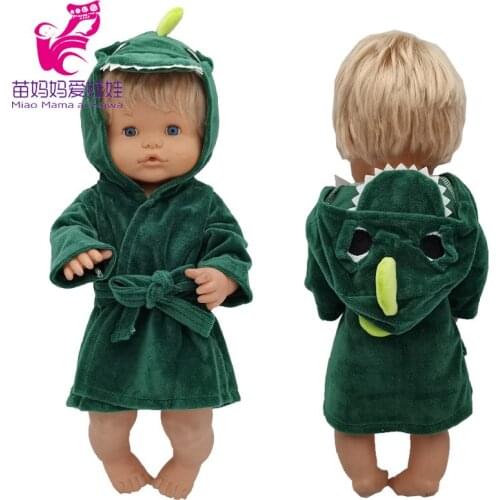 Nenuco Dinosaur Bathrobe Ropa Y Su Hermanita 40cm Reborn Baby Doll Clothes Children Birthday Gifts