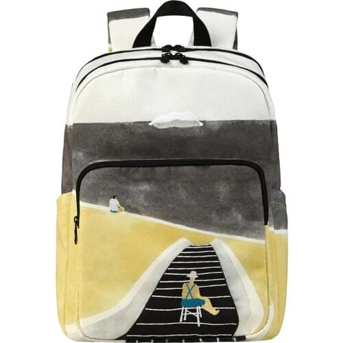 [NEW ARRIVAL] 2019 YIZISTORE original backpacks creative school bags for teenagers and traveling in SCENERY 3(FUN KIK store)