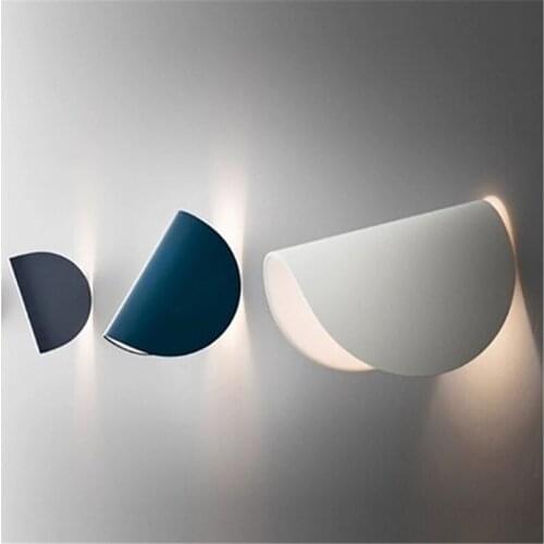New Nordic 360° Rotating Creative Personality Bedside Lamp Modern Minimalist Aisle Living Room Lamp Background Wall Lamps