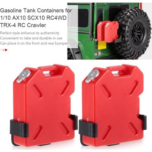 Plastic 2Pcs Oil/Gasoline Tank Container for 1/10 AX10 SCX10 RC4WD Rock Crawler RC Car Parts