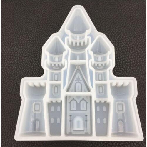 DIY Crystal Drip Castle Mould High Mirror Network Red Castle Hand Decorating Fantasy Deluxe Abg UV