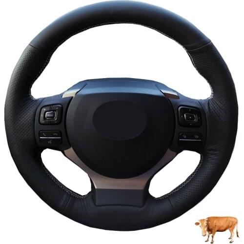 Hand Sewing Car Steering Wheel Cow Leather Wrap For Lexus NX200t 2015-2017 IS250 14-15 IS300 2016-2020 IS200t 16-17 IS III IS350