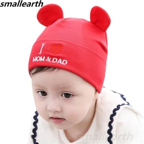 2019 Cute Bear Ears Hats for Boys Girls Cotton Solid Caps Children Winter Soft Warm Hat Spring Autumn Baby & Kids Beanies Caps