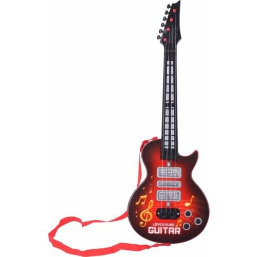 Instrument Educational Electric Guitar 4 Strings Musical Toy Kids Gift