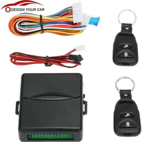 Universal Car Auto Remote Central Control 2 Button Door Lock Locking Keyless Entry System Box Kit with LED Indicator Flash Alert