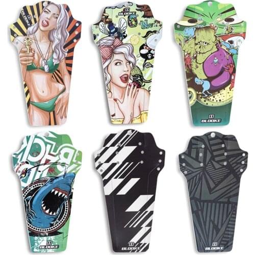 Bicycle Fenders Carbon Fiber Color Front /Rear Tire Wheel Universal Mudguard MTB Mountain Bike Wings Mud Guard Cycling Mudguard