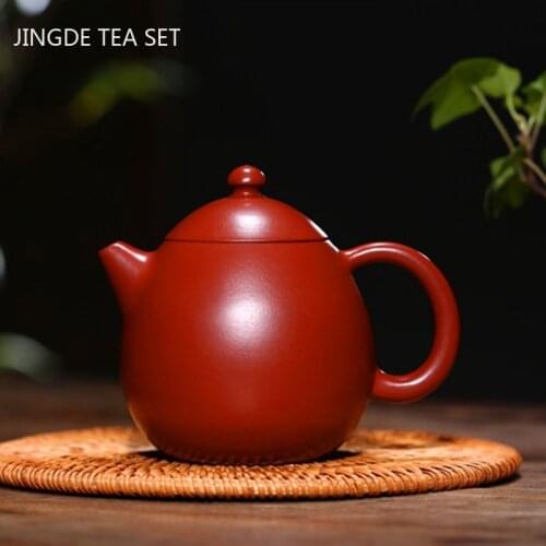 Yixing Handmade tea pots Dragon Egg Purple Clay Teapot beauty kettle Raw ore Dahongpao Boutique Teaware Customized 240ml