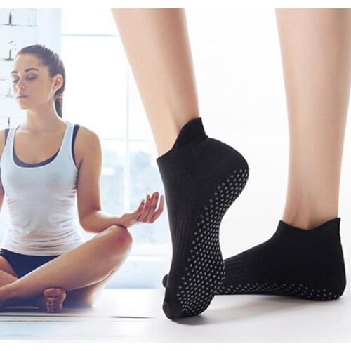 Women Yoga Socks Non Slip Socks Women Anti Slip Gym Pilates Grip Socks Fitness Sport Socks Cotton Breathable Yoga Accessories