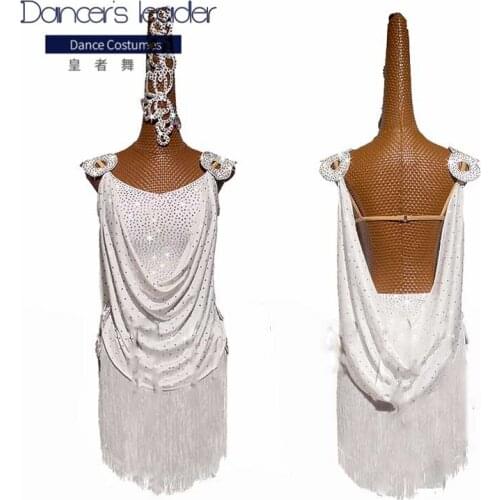 New Latin Dance Dress Competition Dress Costumes Skirt Performing Dress Adult Customize Children Red Matador Skirt Split Skirtes