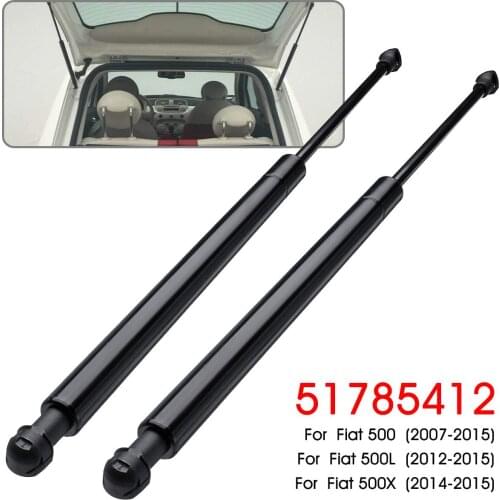 2pcs Rear Window Glass Tailgate Boot Trunk Gas Struts Support Rod Holder For Fiat 500 2007-2017 51785412