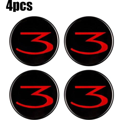 4pcs Car Wheel Hub Center Caps Cover Base for Tesla Model 3 Dust-proof Badge Covers Car Styling Accessories