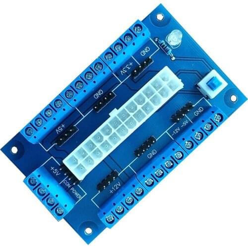 Brand-New Design PC 24/20Pin ATX-DC Power Supply Breakout Board Module Adapter переходник DIY Accessories PC Module Durable