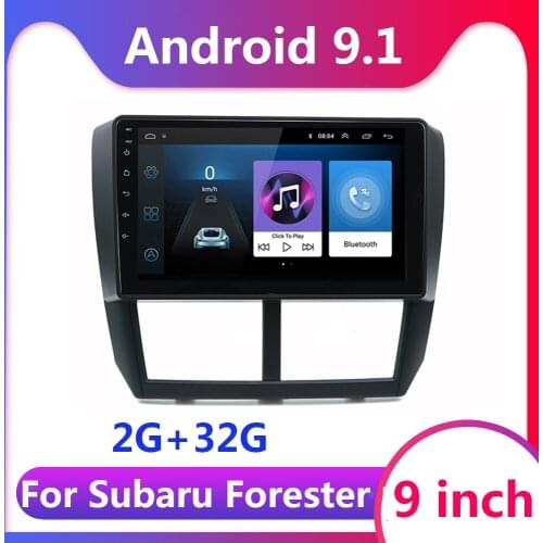 9 inch 2 din For Subaru Forester 2.5D HD 2008 2009-2013 Car Radio Multimedia Video Player Navigation GPS android 9.1 2DIN DVD