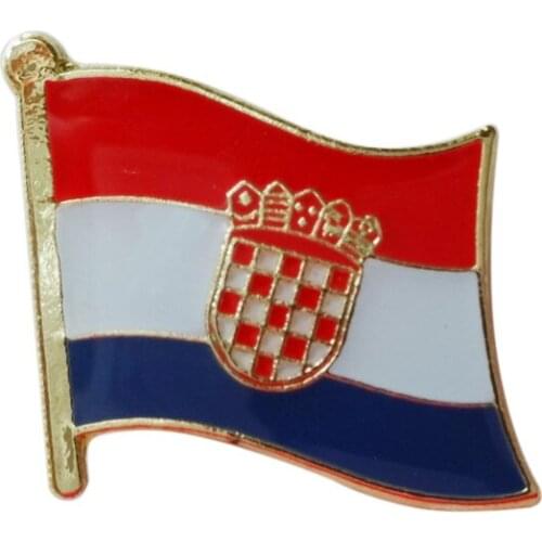 Croatia 300+ Country Flag Lapel Pin Badge Enamel badge brooch Jeans shirt bags Cool Jewelry Gift for girl n boys (10pcs/lot)
