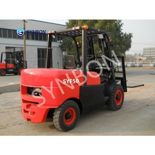 SYNBON diesel hydraulic forklift truck 5ton forklift CE certification storage equipment Lifting transport machinery SYF50