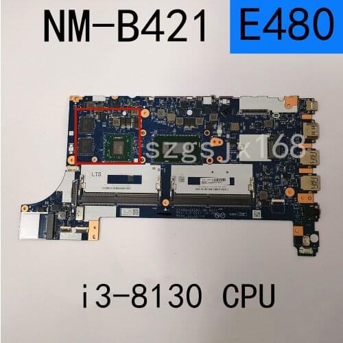 For Lenovo ThinkPad E480 E580 notebook computer MN-B421 discrete graphics motherboard i7-8550CPU RX550 GPU DDR4 FRU: 01LW210
