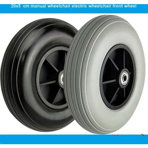 Manual wheelchair electric wheelchair front wheel