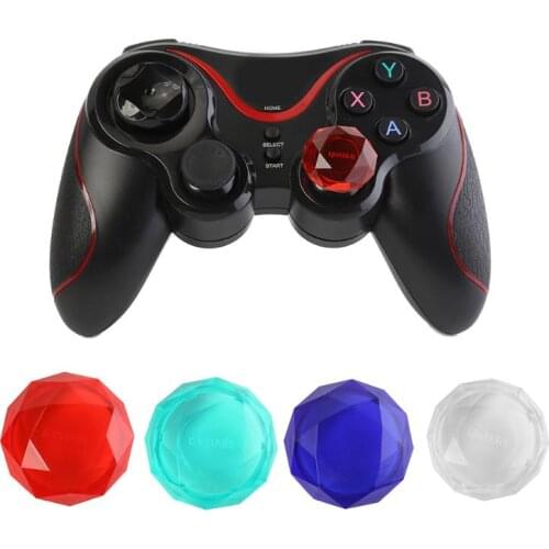 2pcs Transparent 3D Analog Joystick Caps Protector Acrylic Thumbstick Grip Joystick Protective Cover for PS4/Slim/PRO Controller