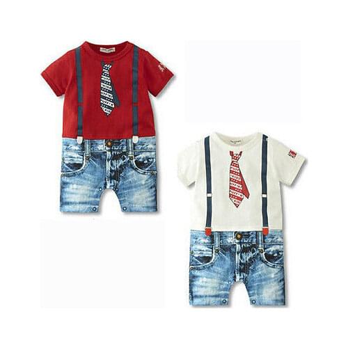 UNIKIDS Baby Boys Kids Newborn Infant Overalls Romper Bodysuit Outfit Clothing Set 3-24