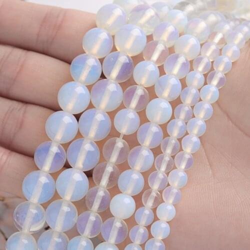 Natural Opal Bead Diy for Bracelet Necklace Pendants Earrings Making
