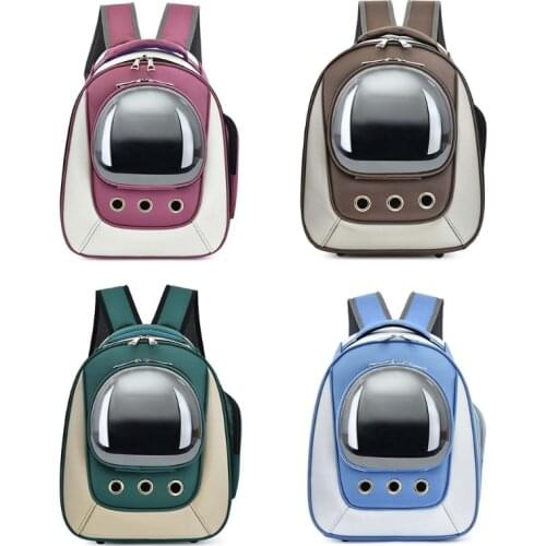 Lightweight Transparent Bubble Window Pet Carrier Backpack Multifunctional for Small Dogs and Cats Leisure Travel BagDrop Ship
