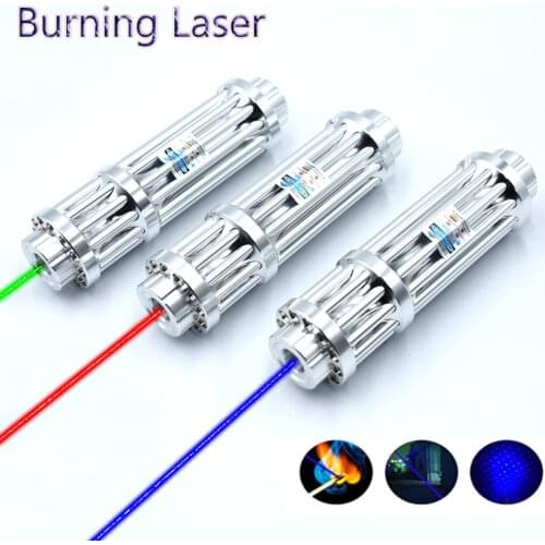 Powerful Blue Laser Burning Torch 450nm 10000m Focusable Blue Laser Pointers Flashlight burn match candle lit cigarette