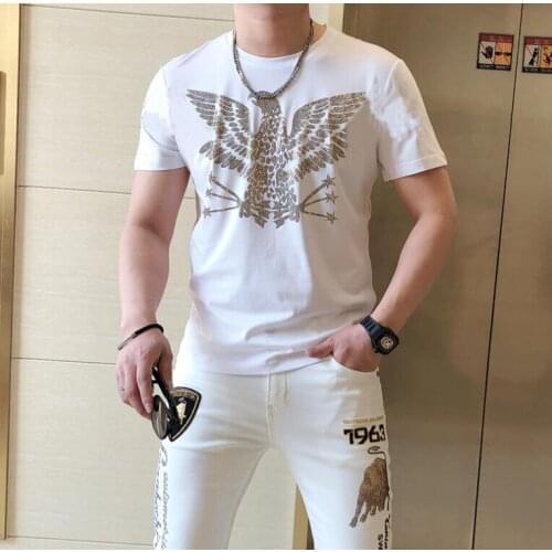 Designer Mens tshirt 2021 summer best selling Diamond stone Male Clothing Casual top tees drop shipping
