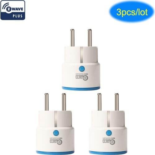 NEO Coolcam 3pcs/lot Z-Wave Smart Outlet Zwave Plug Home Automation Mini Z Wave Socket Wireless Control by Smartphone