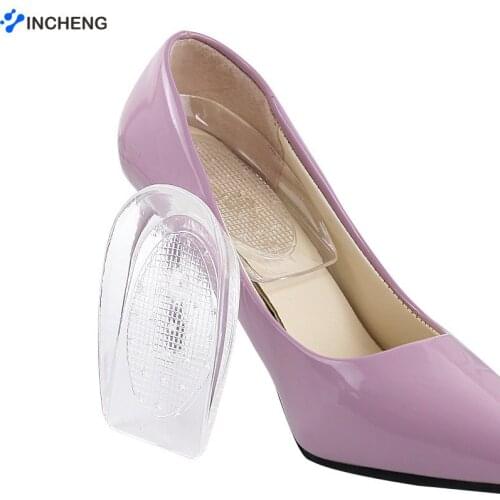 New Silicon Gel Insoles Back Pad Heel Cup for Calcaneal Pain Health Feet Care Support spur feet cushion silicone foot pads