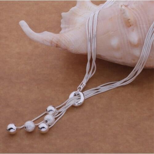 AN494 Hot sterling Necklace fashion jewelry pendant /aukajlra azoajqva silver color