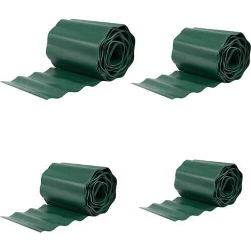 68UC Plastic Corrugated Garden Lawn Edge Flexible DIY Grass Stop Fence Plant Edging