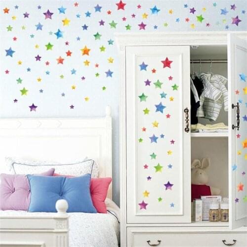 Popular Color Polka Dots Wall Stickers Bedroom Childrens Room Decoration PVC Round Wall Stickers
