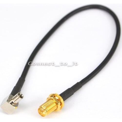 RF RP SMA Male to TS9 Male Rightangle Convertor for RG174 Cable Connector 20cm Cable