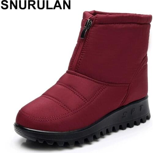 SNURULANWinter boots New waterproof non-slip boots brand boots women boots Mothers boots casual cotton winter boots for women