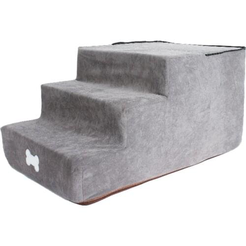 Dog Stairs Ladder Dogs Stairs Pet 3 Steps Stairs Pet Stairs Step Dog Romp Sofa Bed Ladder For Dogs Cats Convenient Training
