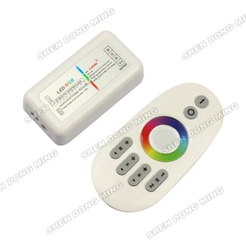 2.4G RGB LED controller Touch pannel LED controller 12V/24V 12A Wireless 2.4G Finger touch ring Remote 288Watt for LED RGB Strip
