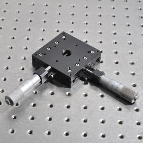 Japan Suruga SURUGA B23-80A two-dimensional XY axis manual cross precision cross roller sliding table aluminum alloy 80*80mm