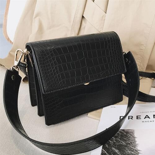 Womens Designer Luxury Handbag 2018 Fashion New High quality PU Leather Women Handbags Crocodile pattern Shoulder Messenger Bag