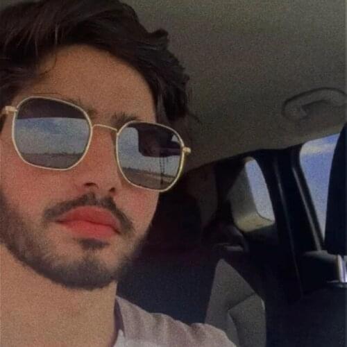 Internet Net Same Polygon Sunglasses For Women New 2021 Fashion Oversized Metal Frame Eyeglasses Lunette oculos feminino Eyewear