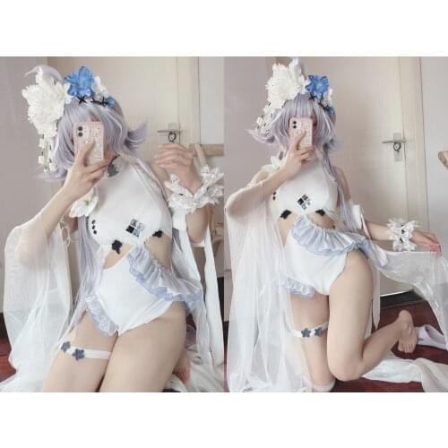 [Customized] Anime Arknights Tomimi RHODES ISLAND Swimsuit Summer Sexy Dress Cosplay Costume Halloween Women Free Shipping 2021