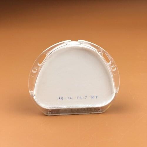 1 Piece 89*71*10-20mm CAD CAM Amann Girrbach System HT Dental Zirconia Ceramic Block for Making Porcelain Teeth Denture