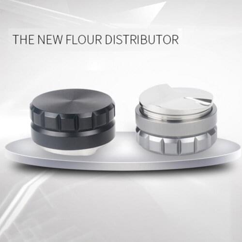 50%HOT58mm Stainless Steel Adjustable Coffee Powder Tamper Espresso Bean Hammer Distributor