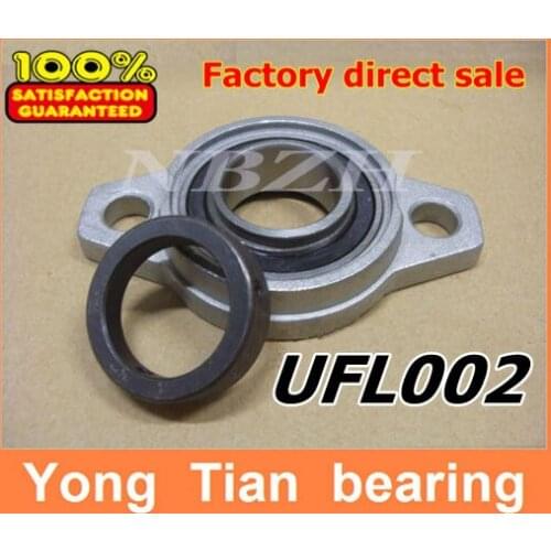 Free shipping 15 mm caliber zinc alloy rhombus bearing housing UFL002 Spherical ball bearing (With eccentric sleeve)