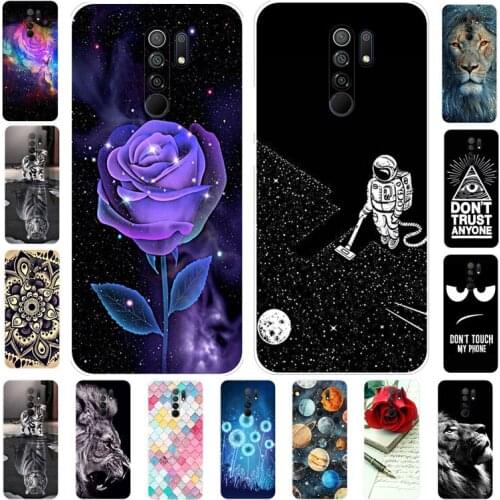 Case For Xiaomi Redmi 9 Cover Silicone Soft TPU Flower Coque For Xiaomi Redmi 9 Case Phone Shell fundas for Redmi9 6.53"