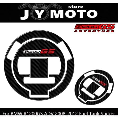 For BMW R1200GS R1200 GS 2008 2009-2013 3D Carbon R1200gs Tank Cap Fuel Tank Cap Motorcycle Decal Protector