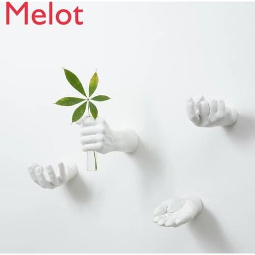 High-End Luxury Wall Decorations Flower Candlestick Decorative Hook Art Wall Decorations Soft Decoration Home Gift