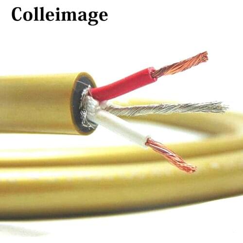 Colleimage Hifi Cardas HEXLINK GOLDEN 5C Grade fever hifi Power Cable Power Wire for RCA Power Audio AMP Cable